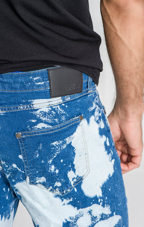 Blue Reverse Denim Shorts