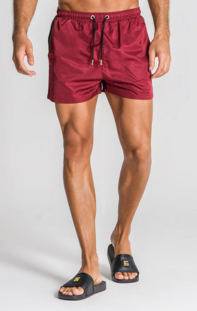 Burgundy Limits Swimshorts