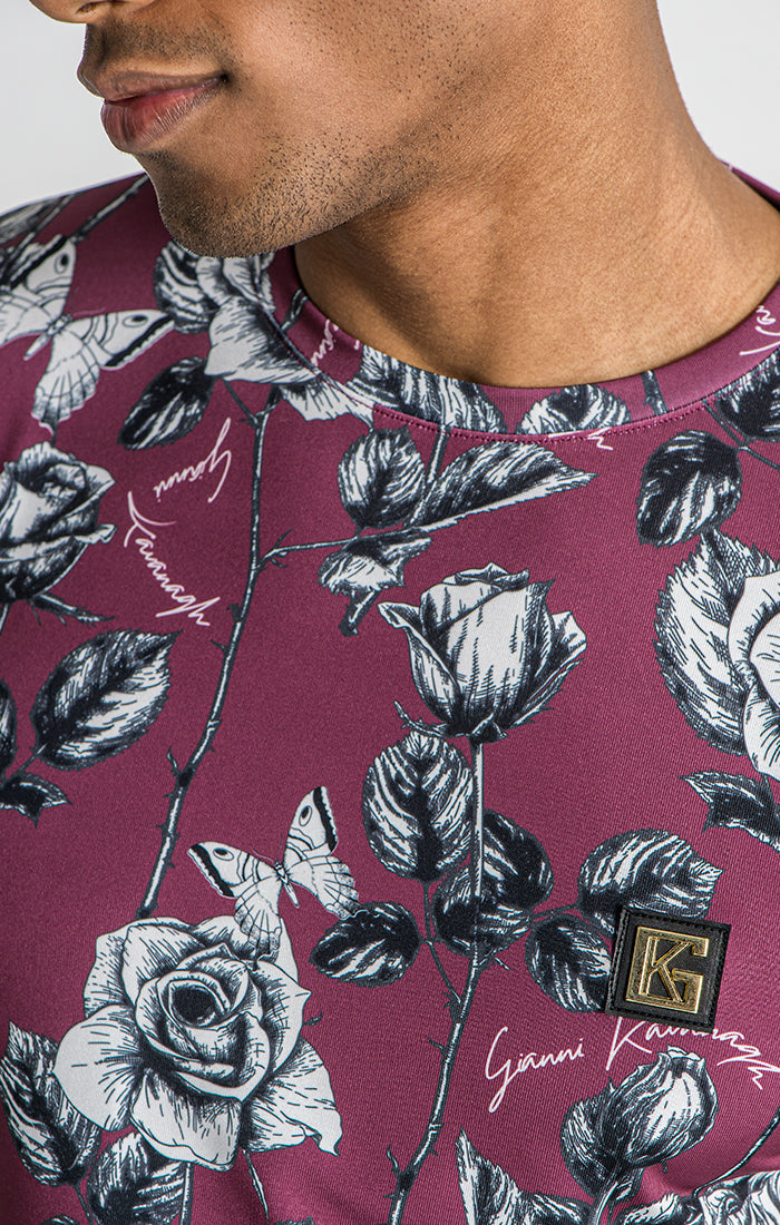 Burgundy Novel Tee