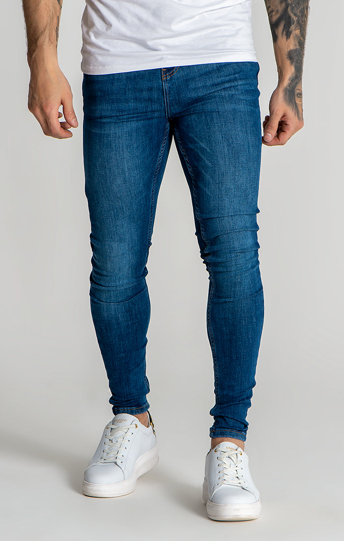 Dark Blue GK Iron Skinny Jeans
