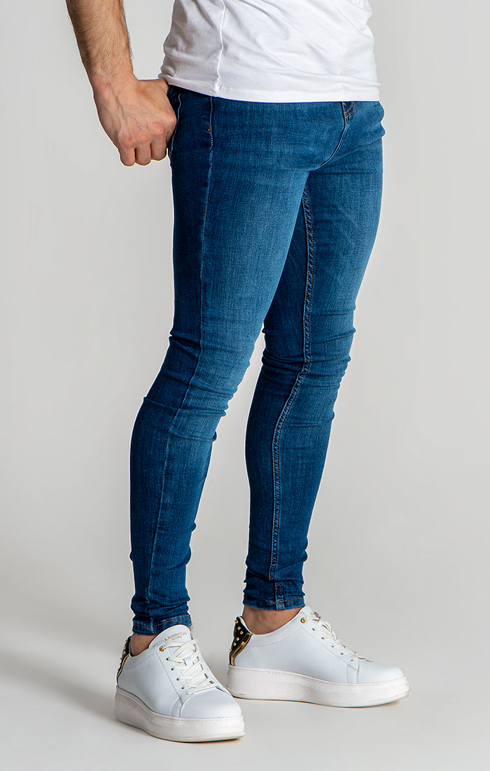 Dark Blue GK Iron Skinny Jeans