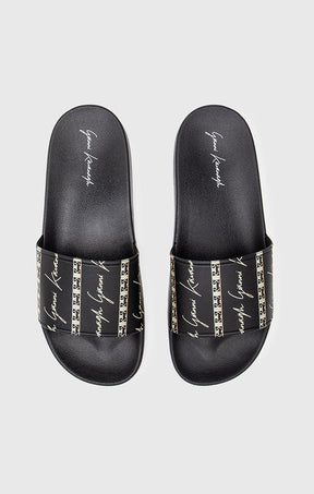 Black Luxe Slides