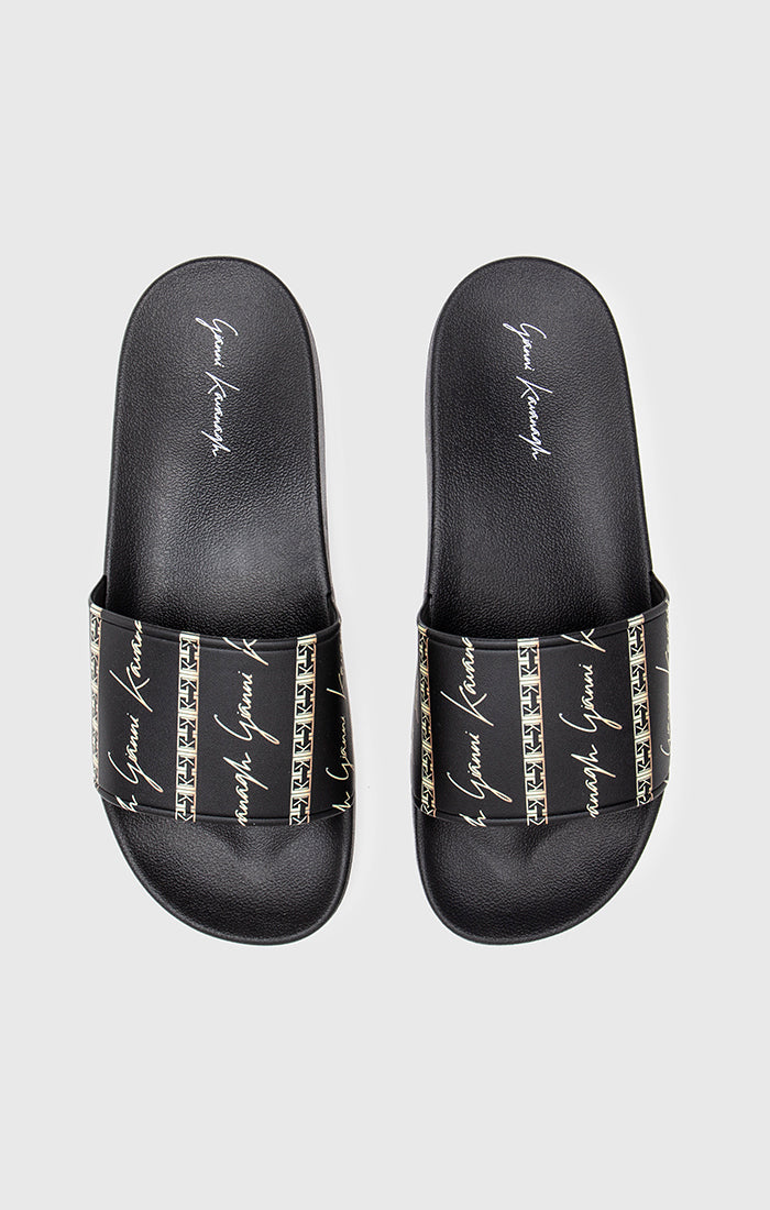 Black Luxe Slides