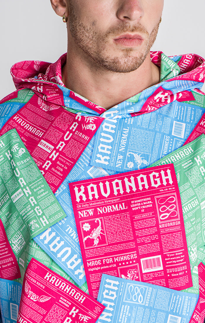Multicolor IDGAF Print Hoodie