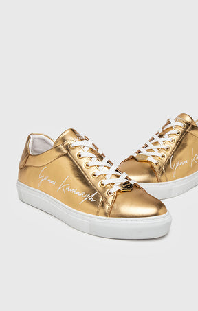 Gold Signature Sneakers