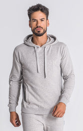 Grey Melange Winners Planet Hoodie