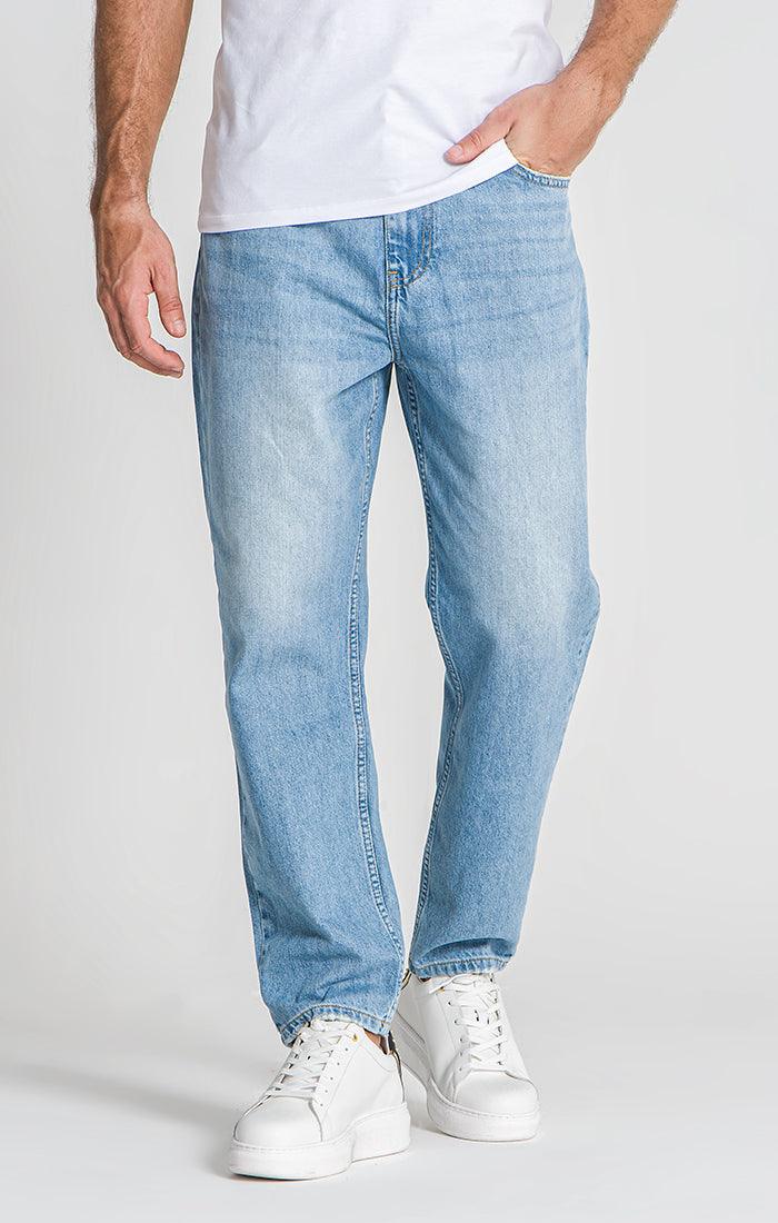 Light Blue Balloon Leg Jeans
