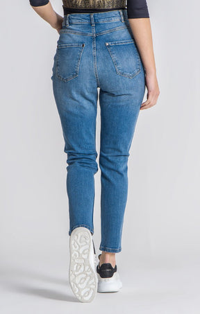 Medium Blue Core Mom Fit Jeans