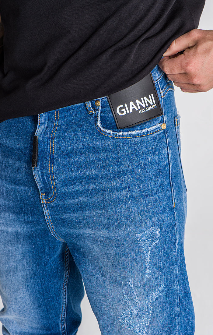 Medium Blue GK Fake Jeans