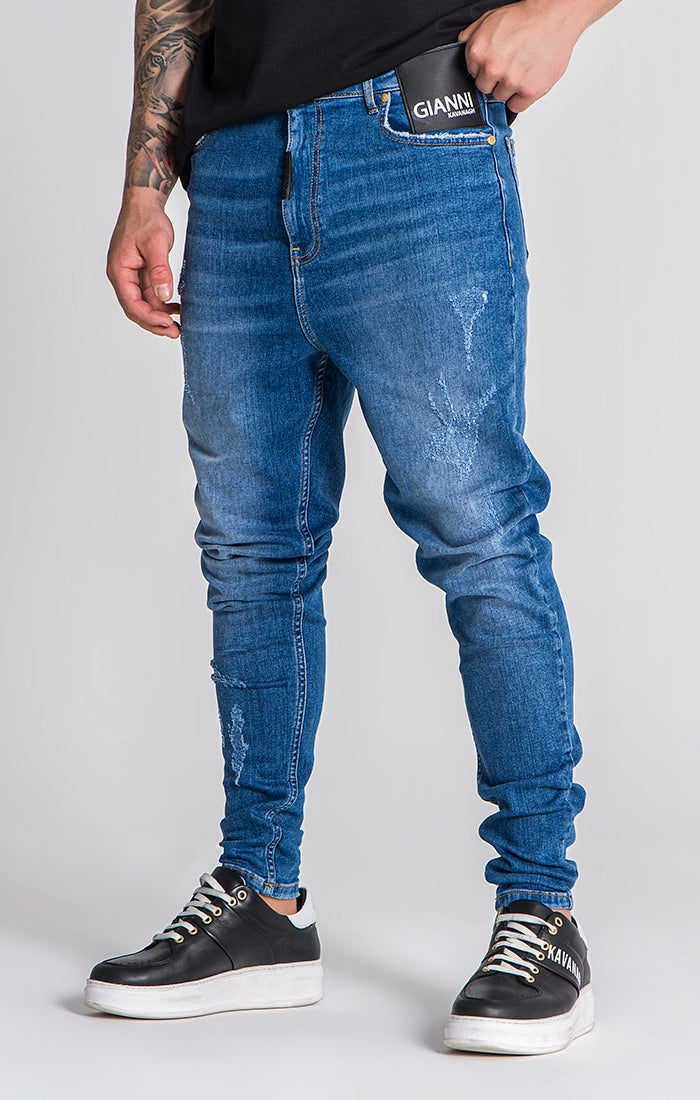 Medium Blue GK Fake Jeans