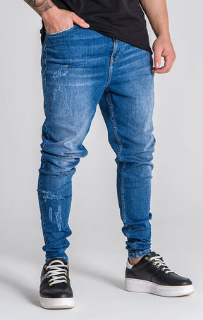 Medium Blue GK Fake Jeans