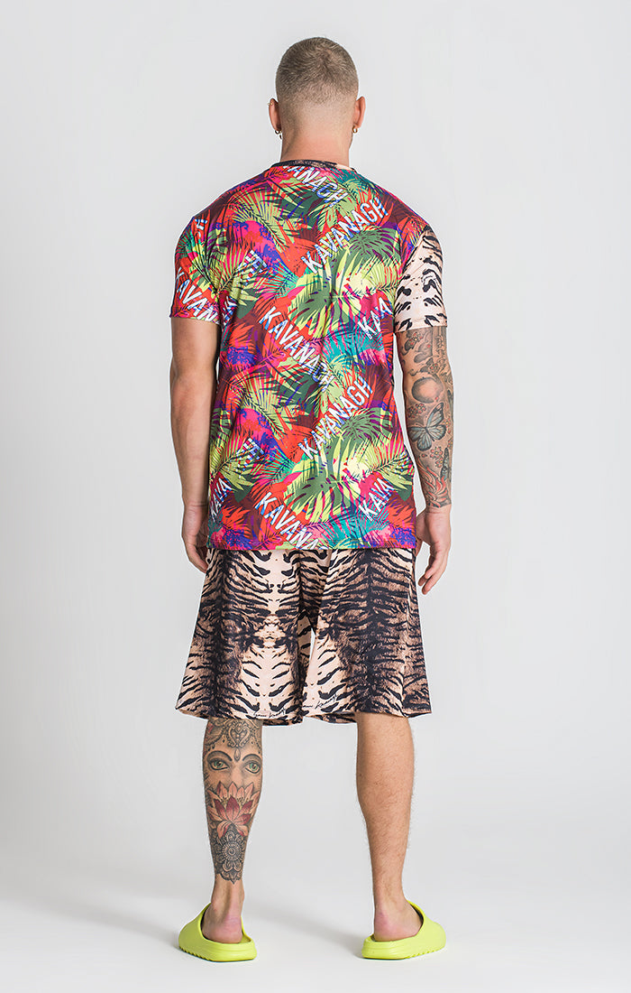 Multicolor Amazonia Allover Tee