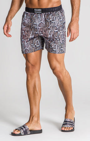 Multicolor Fighter Swimshorts