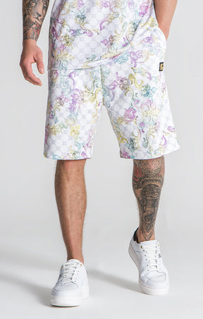 Multicolor Renaissance Shorts