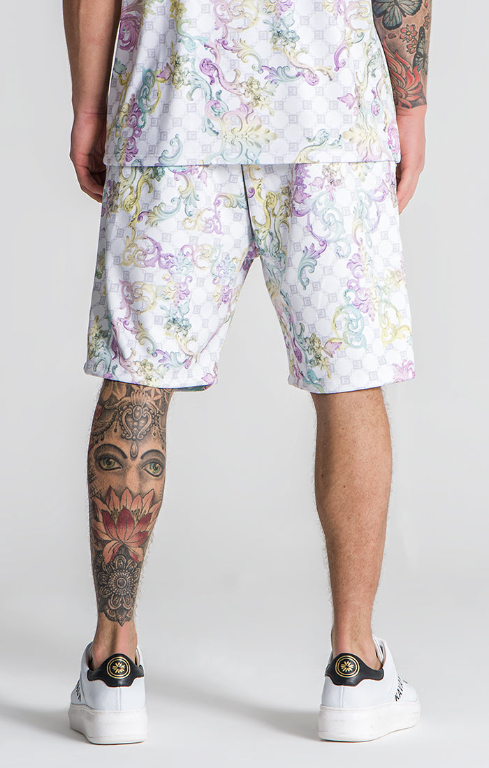 Multicolor Renaissance Shorts