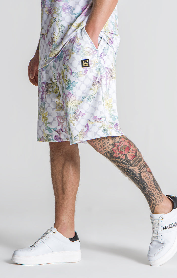Multicolor Renaissance Shorts