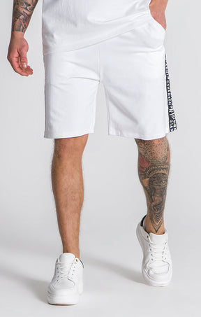 White Barcode 2.0 Shorts
