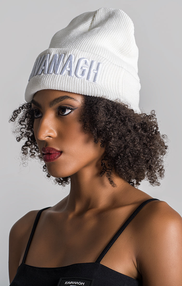 White Kavanagh Beanie