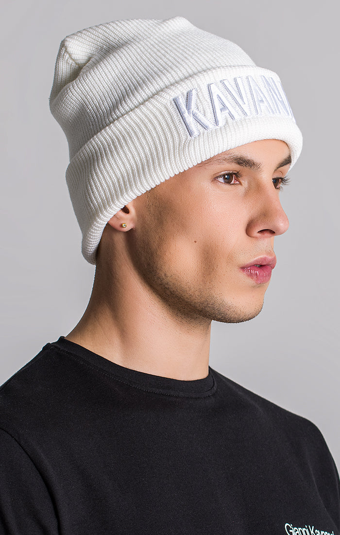 White Kavanagh Beanie