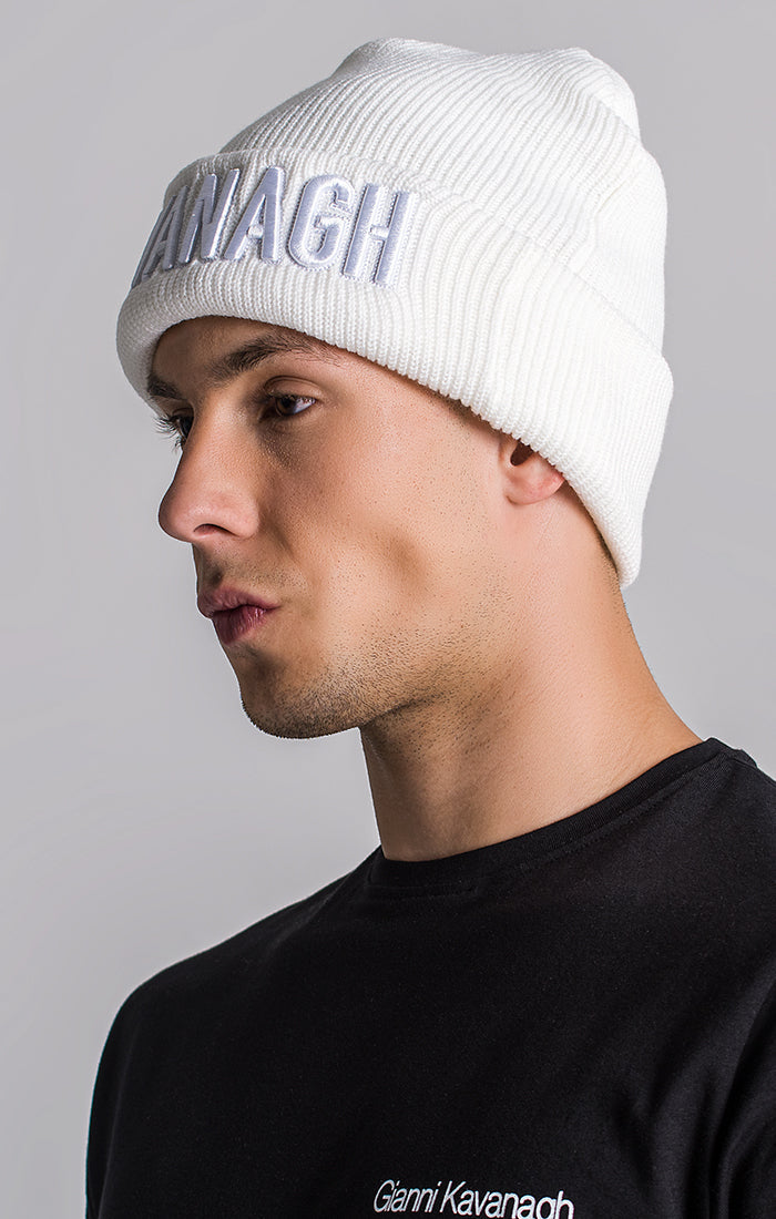 White Kavanagh Beanie