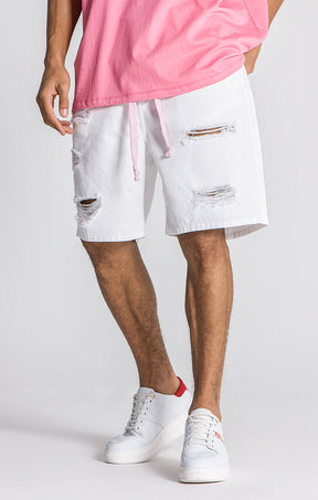 White Lotus Denim Shorts