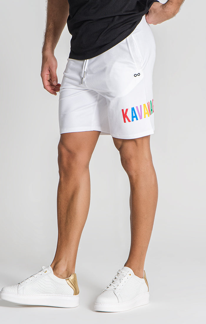 White Signs Shorts