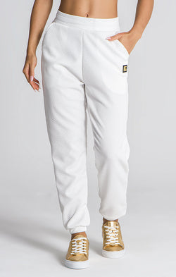 White Spotlight Joggers