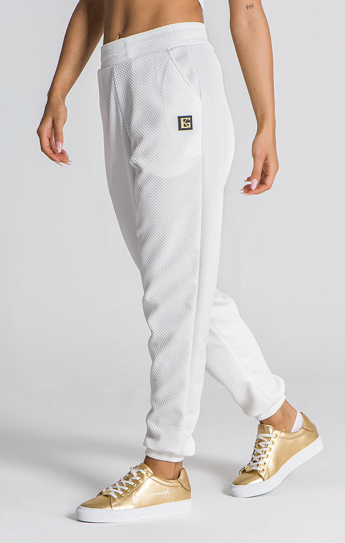 White Spotlight Joggers