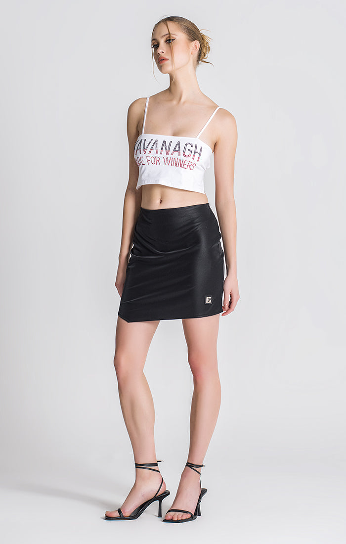 White Under Crop Top