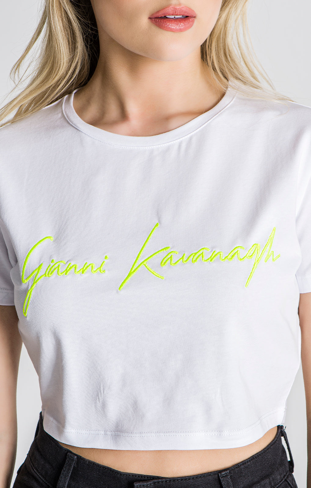 White Neon Yellow Reaction Signature Tee